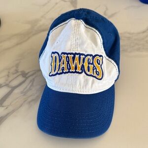 Blue and White Railyard Dawgs Hockey Cap